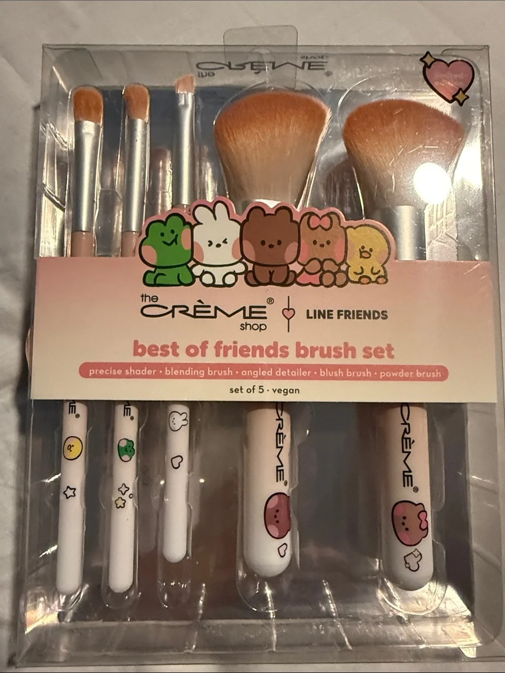 2/$25 The Crème Shop x LINE FRIENDS Best of Friends Brush Set - 🆕
